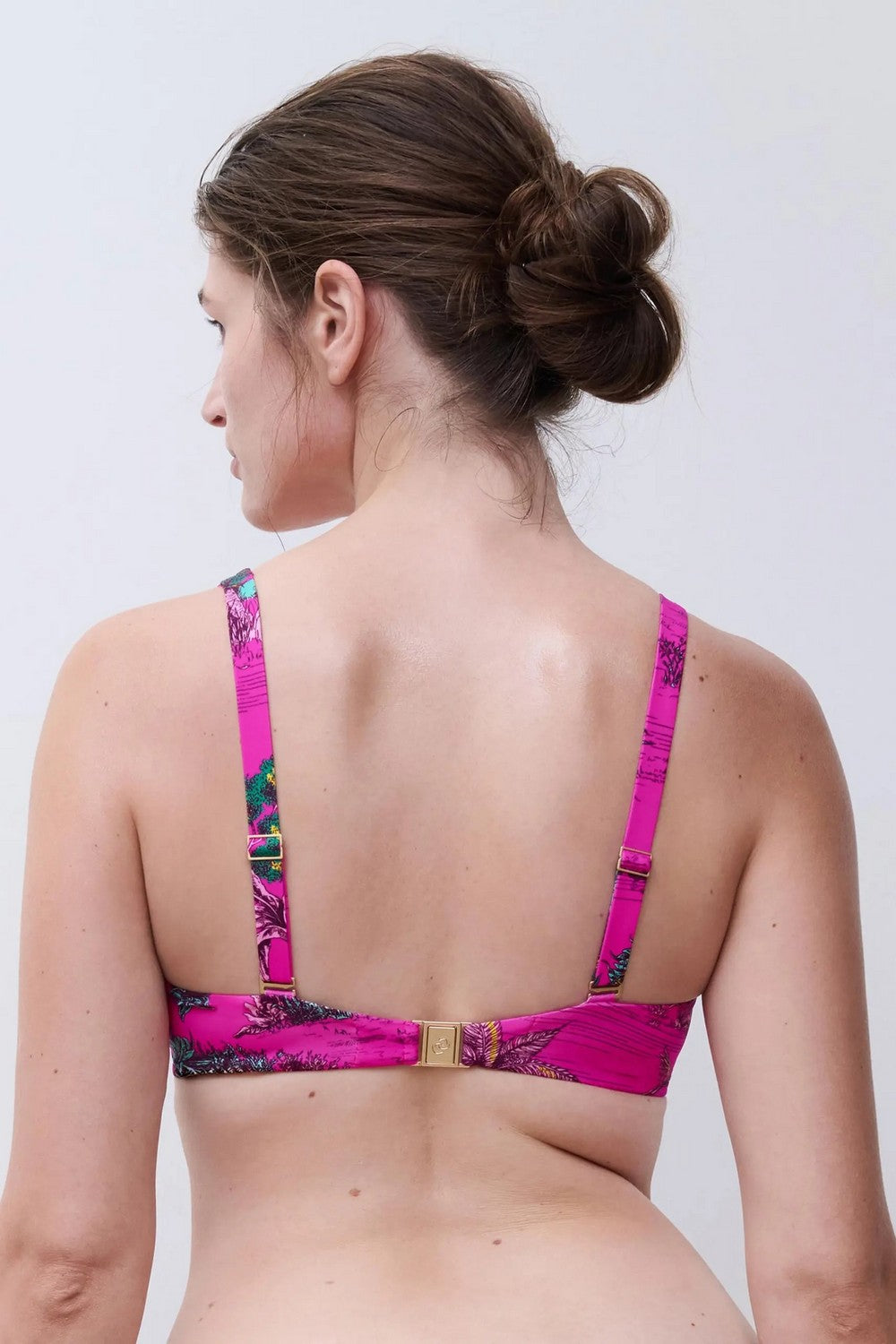 Купальный бюстгальтер с косточками 17UMA Sauvage pink jungle