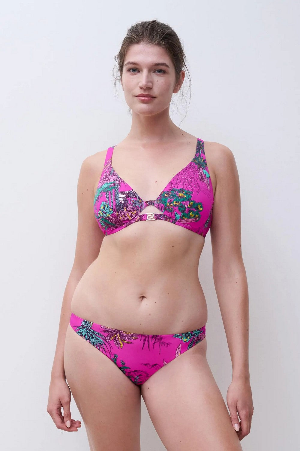 Купальный бюстгальтер с косточками 17UMA Sauvage pink jungle