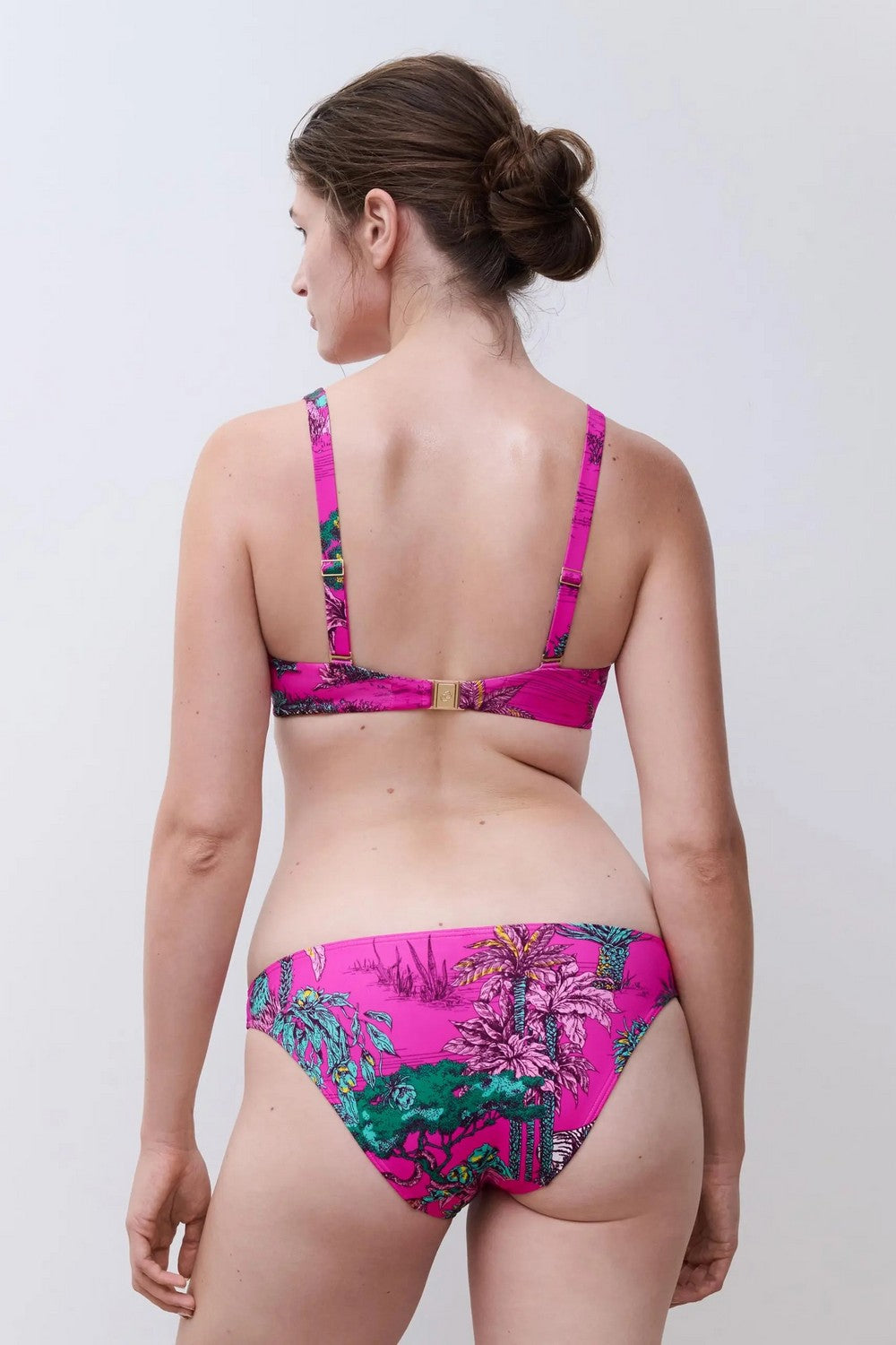 Купальный бюстгальтер с косточками 17UMA Sauvage pink jungle