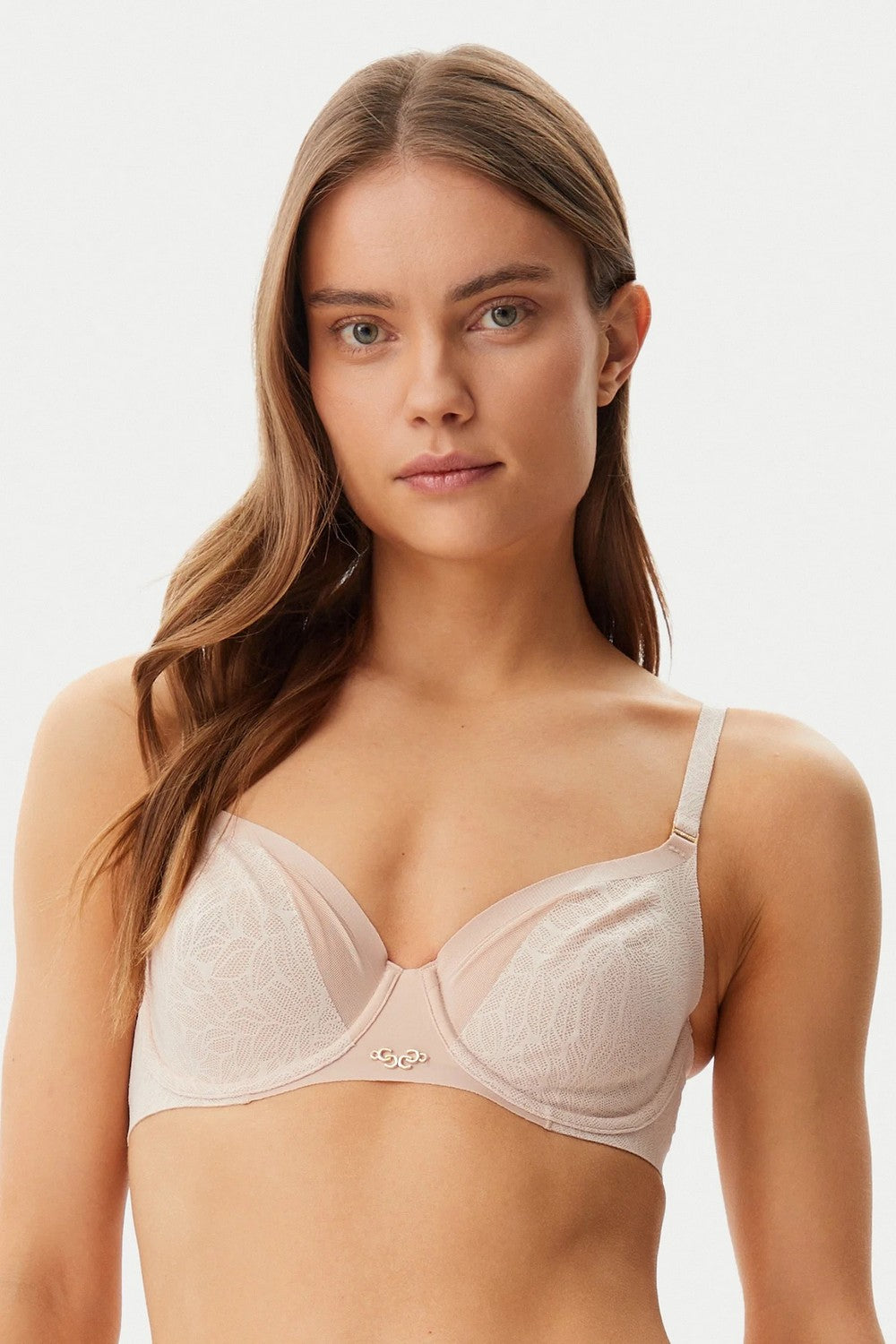 Бюстгальтер с мягкими чашками 18IM1 Pure Lace beige dore