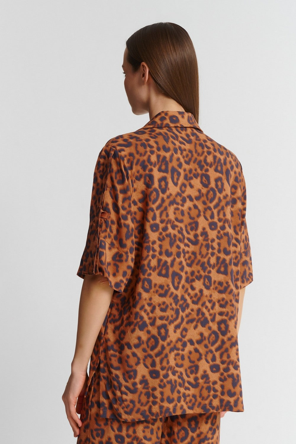 Пижамная блуза с принтом 18SH5 Explore wild leopard