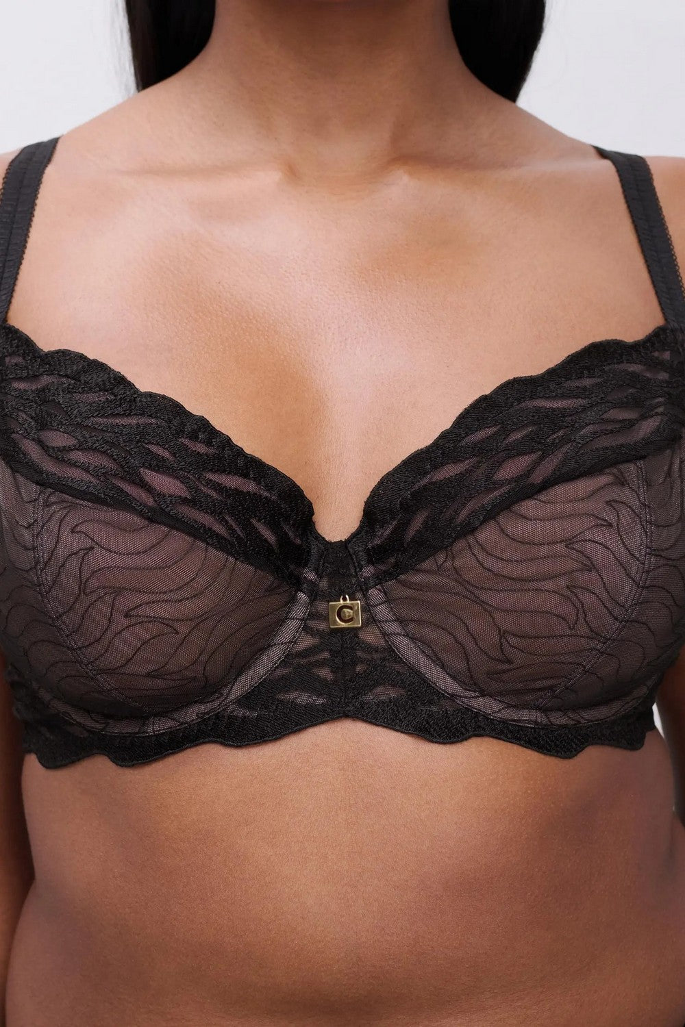 Бюстгальтер на косточках 19VM0 Vibe black