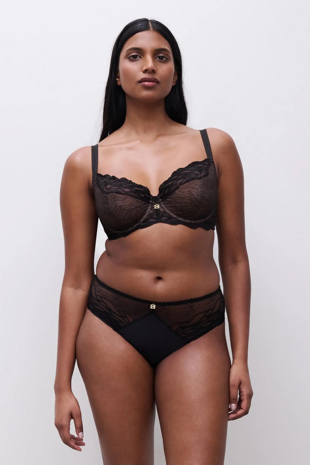 Бюстгальтер на косточках 19VM0 Vibe black