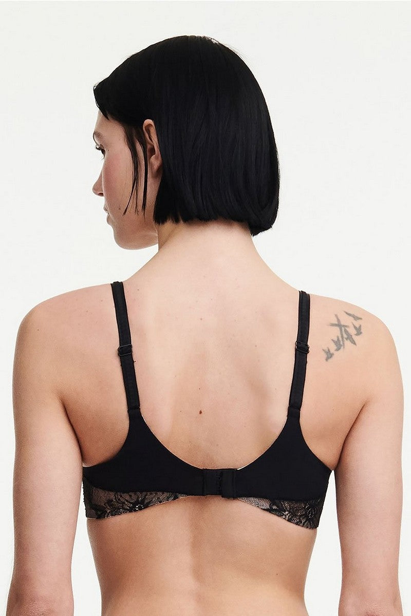 Кружевной бюстгальтер с косточками 21U1 Orchids black