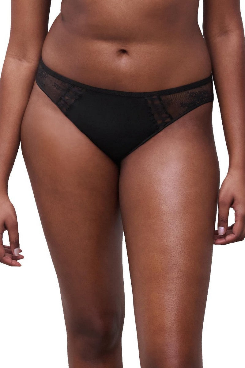 Трусики слип с кружевом 22NA0 Poison black