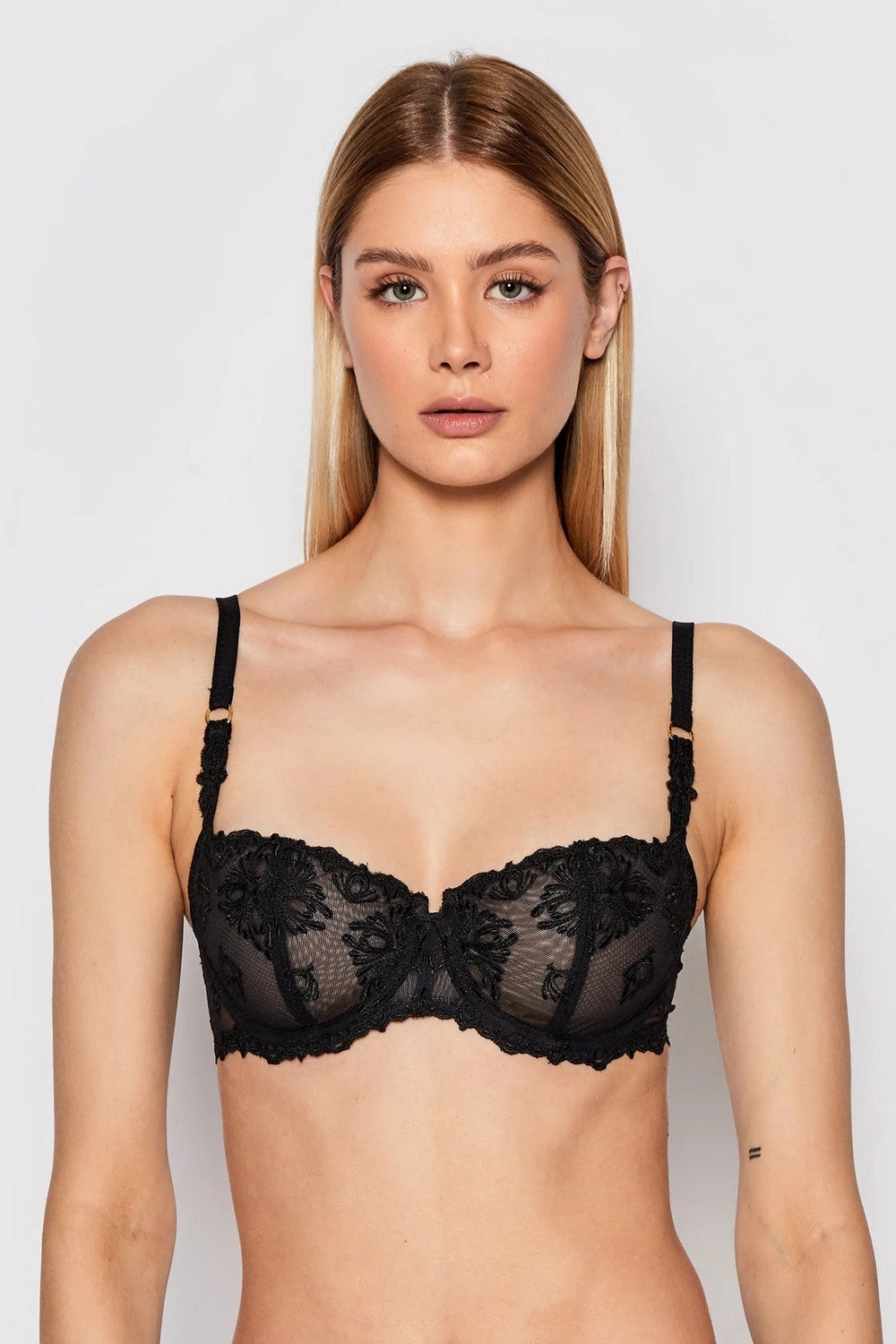 Мягкий бюстгальтер из микросетки 2605 Champs Elysees black