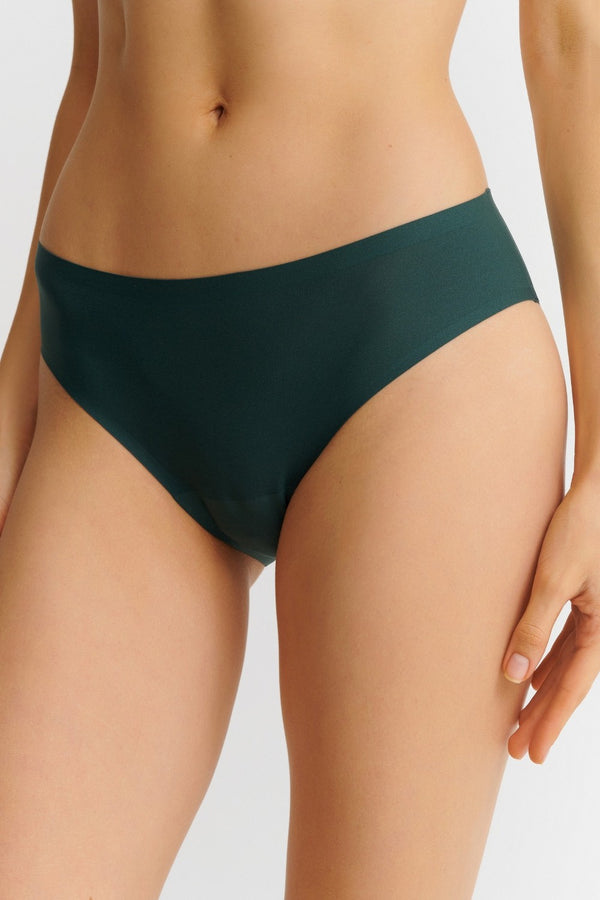 Бесшовные трусики слип 2643 Soft stretch empire green