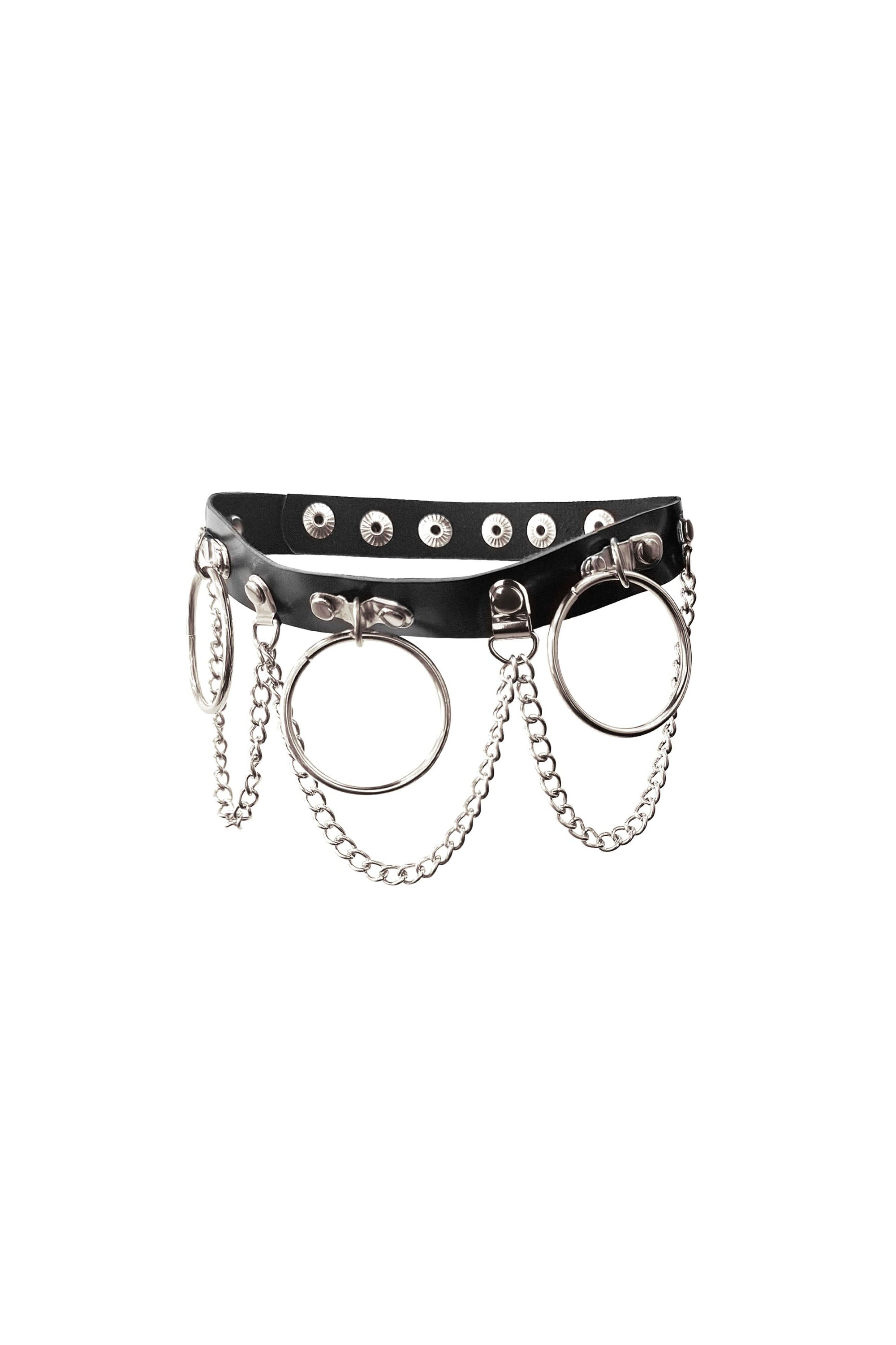 Кожаный чокер Bonita black