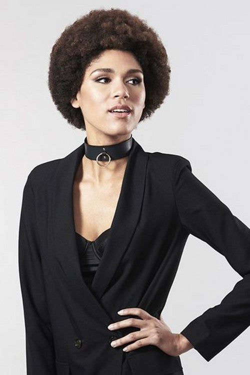 Чокер с поводком Wide Chocker Black