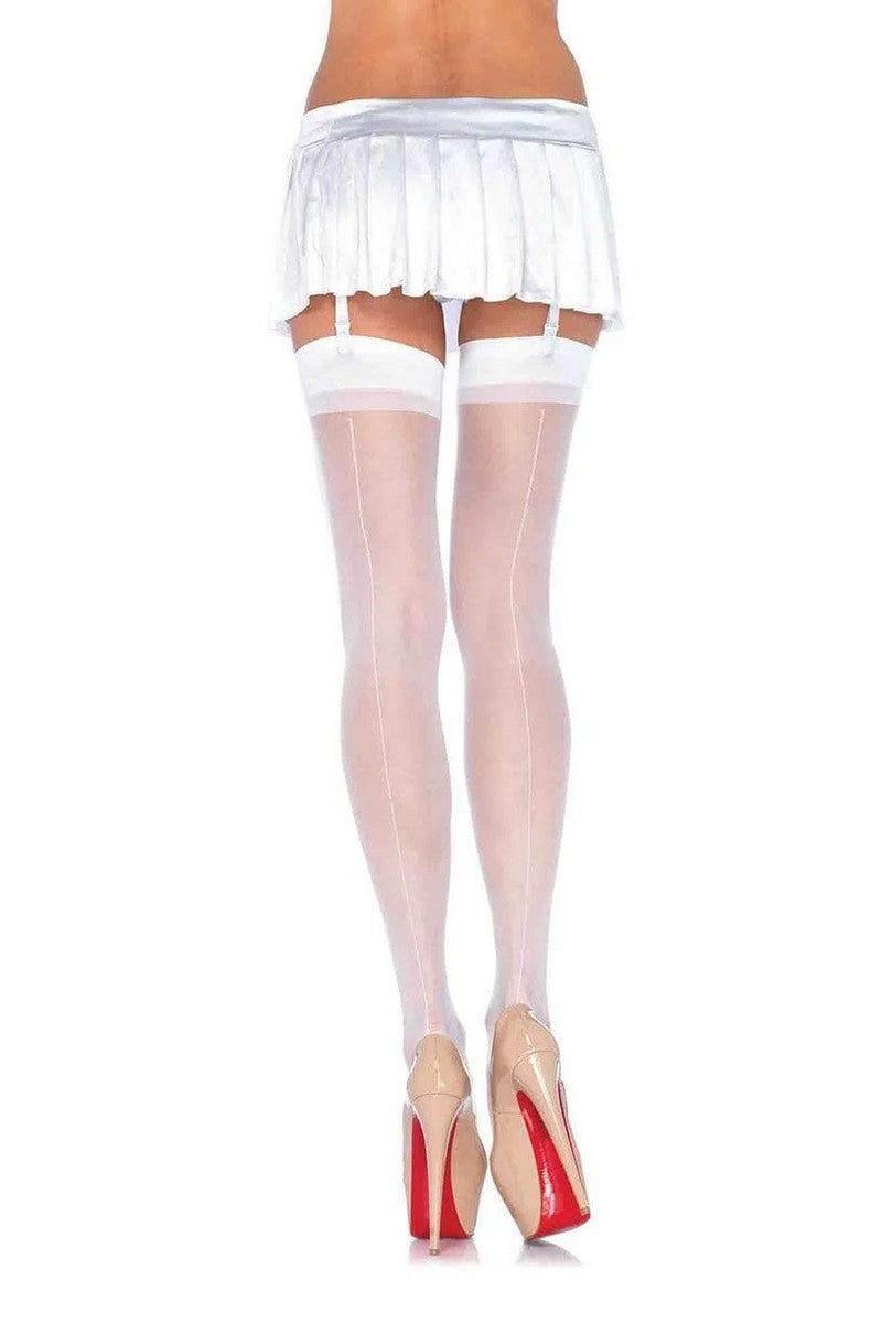 Чулки под пояс с вертикальным швом Sheer Backseam