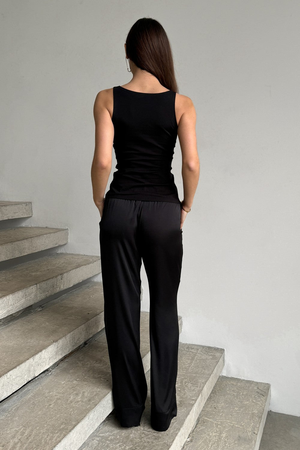 Хлопковая майка на широких бретелях C19601/1 Basic 1