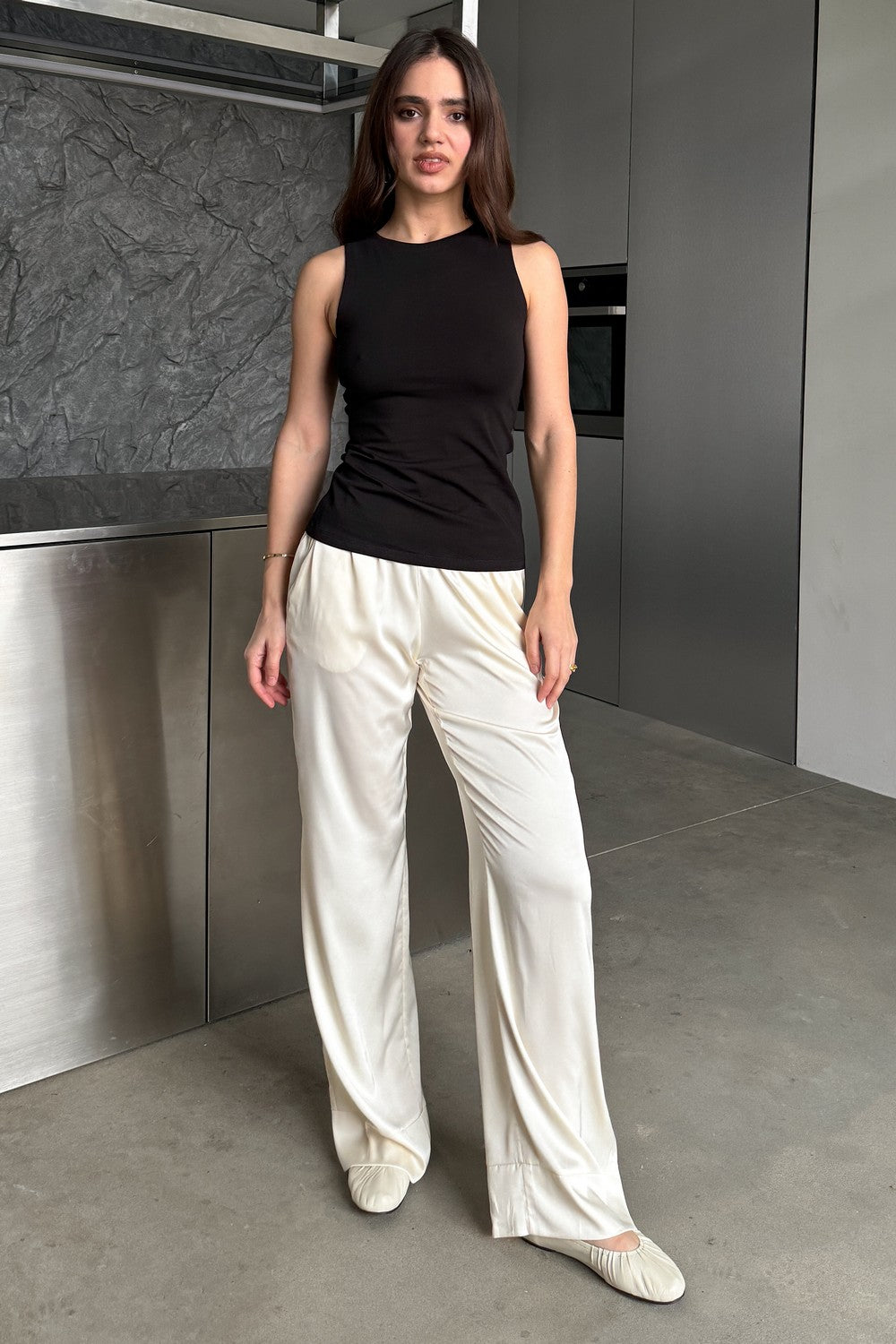 Майка из хлопка C257001/1 Basic 4 black