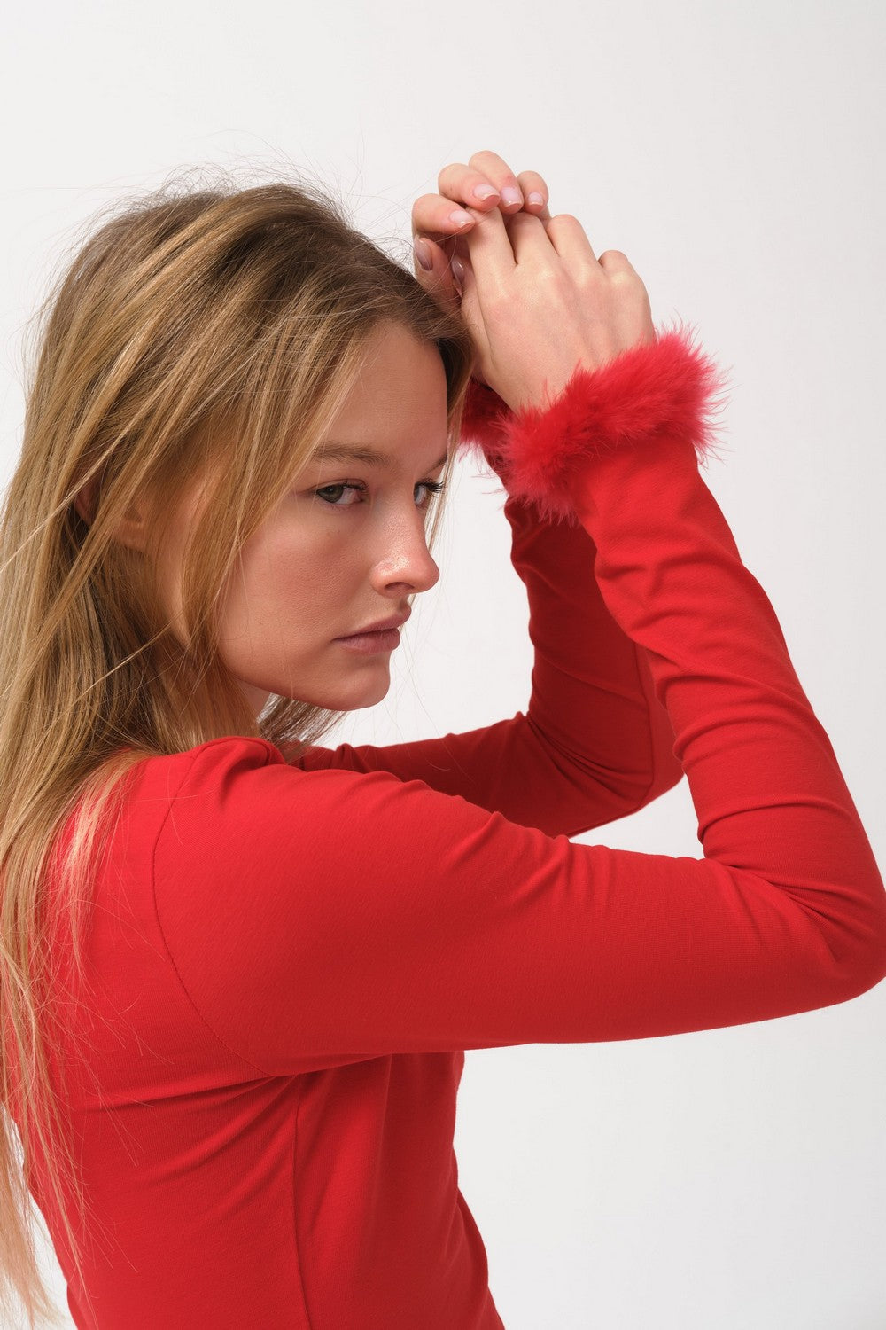 Лонгслив с перьями Cheeeeeers! WL23805/2 red