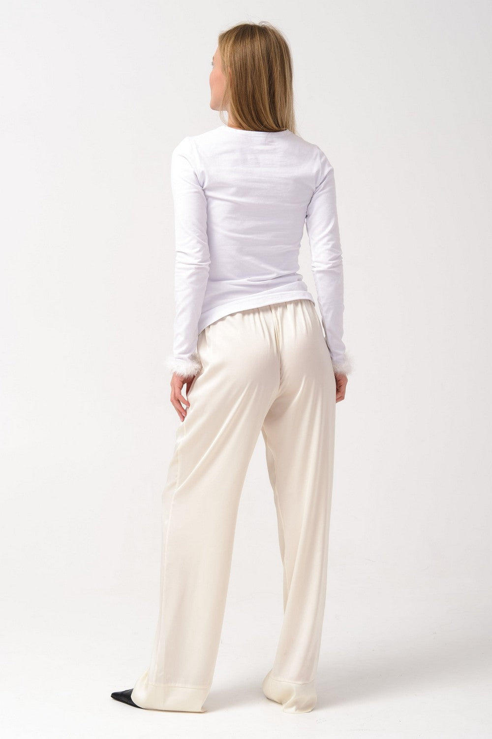 Лонгслив с перьями Cheeeeeers! WL23805/3 white