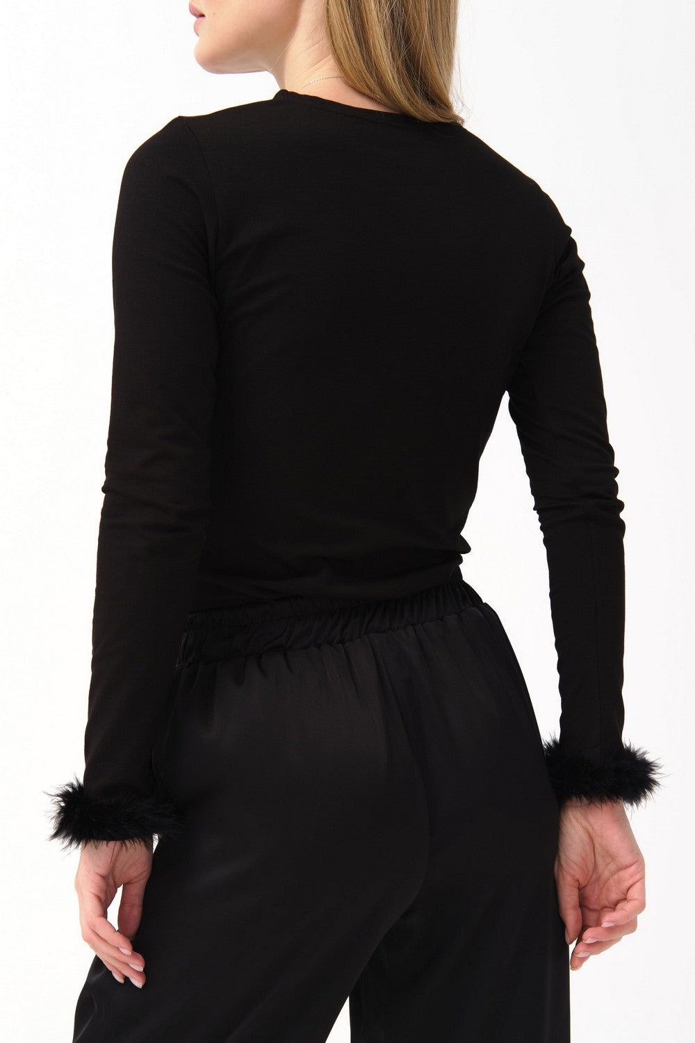 Лонгслив с перьями Cheeeeeers! WL23805/1 black