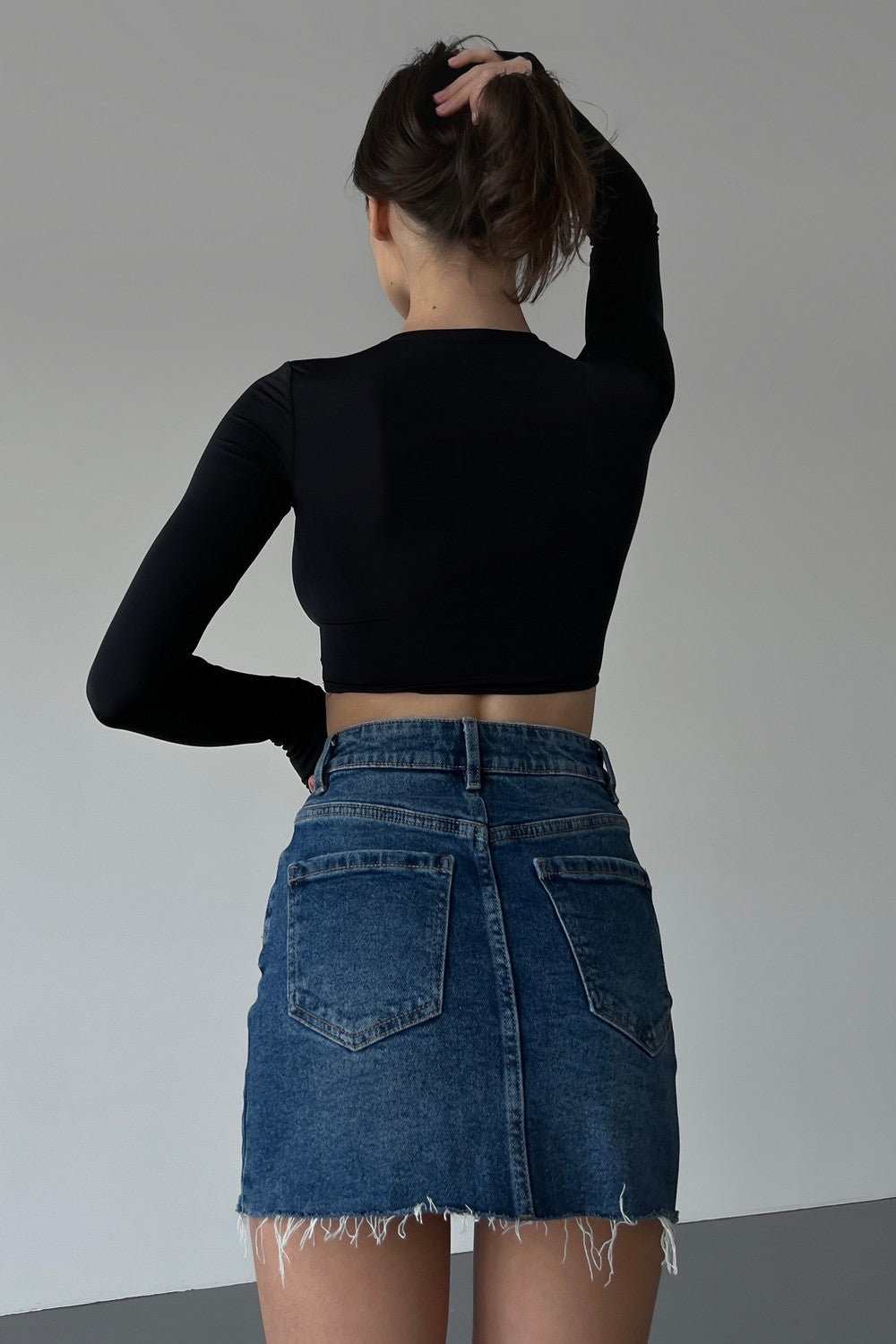 Кроп-топ из микронейлона Hope GH20613/1 black