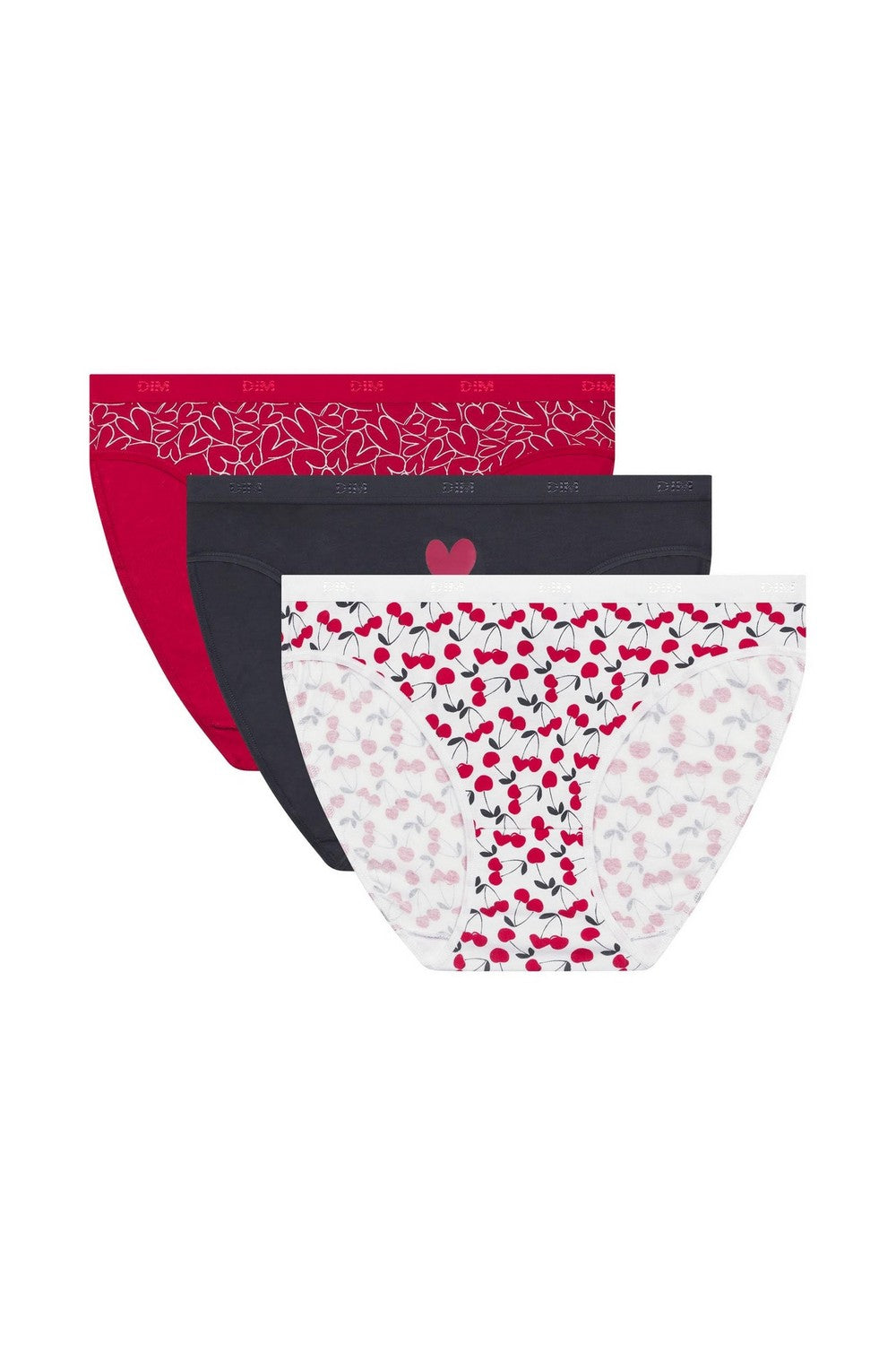 Хлопковые трусики слип 4C17 Les Pockets Coton (3 шт.) dim cheri