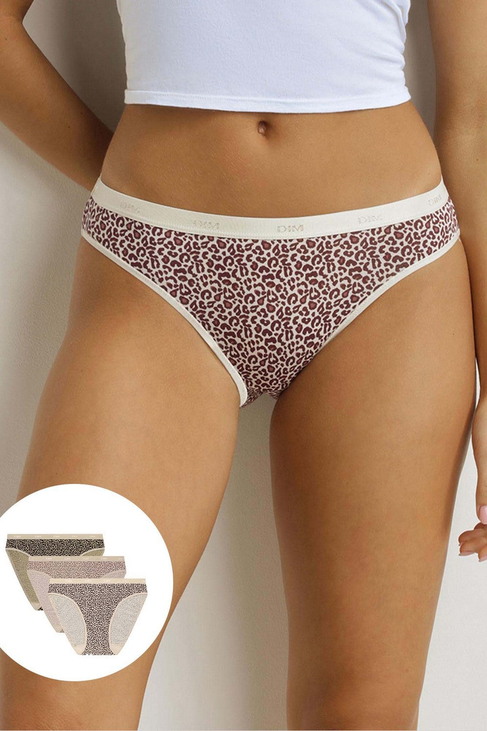 Хлопковые трусики слип 4C17 Les Pockets Coton (3 шт.) feline chic