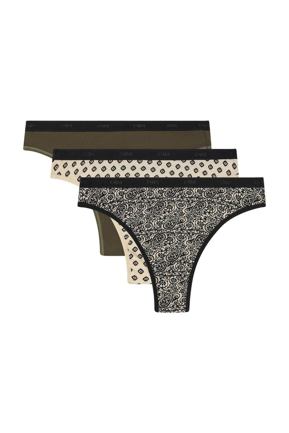 Набір бавовняних стрінгів 4C19 Les Pockets Coton (3 шт.) ethnical