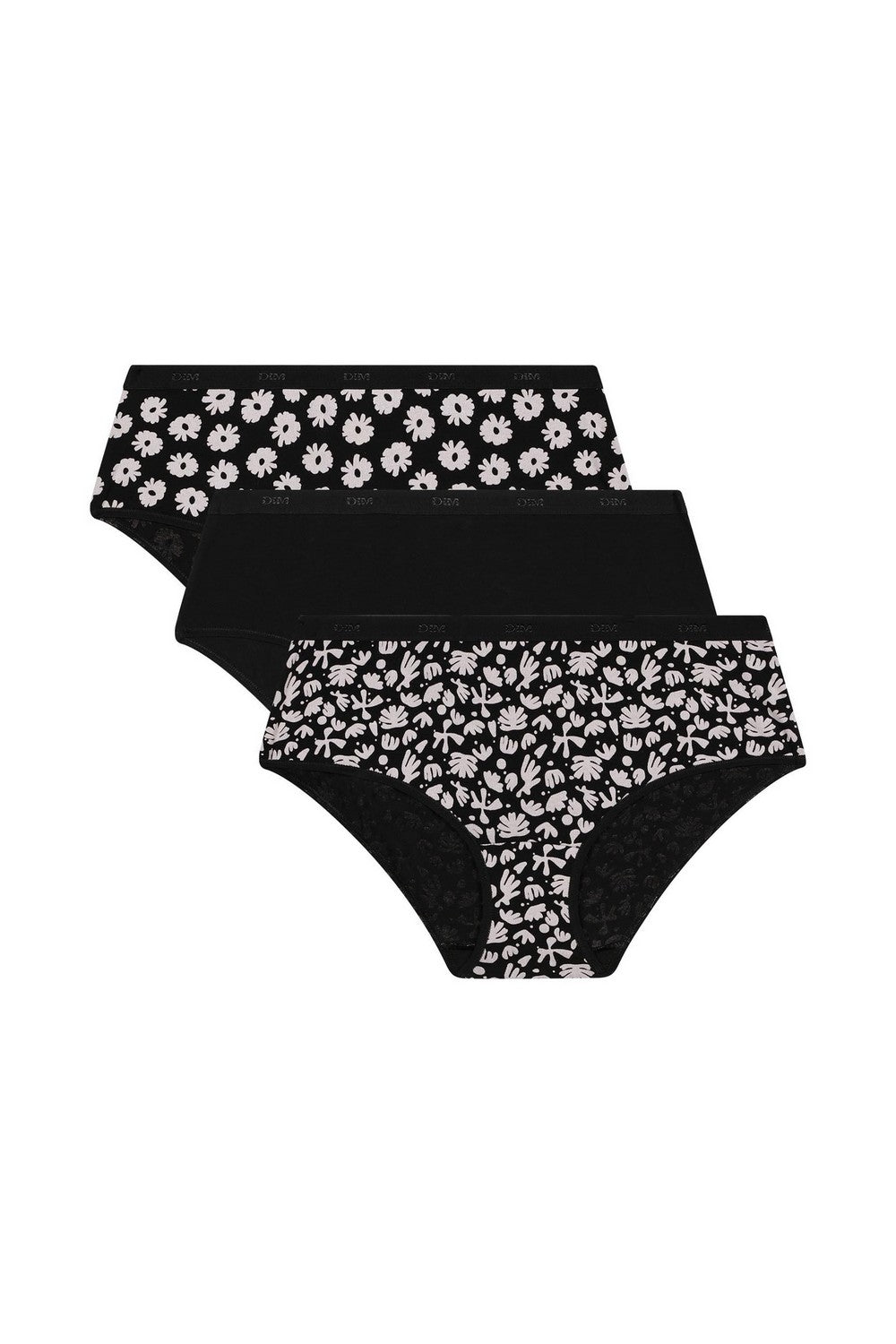 Набор хлопковых шортиков 4C20 Les Pockets Coton (3 шт) black bold