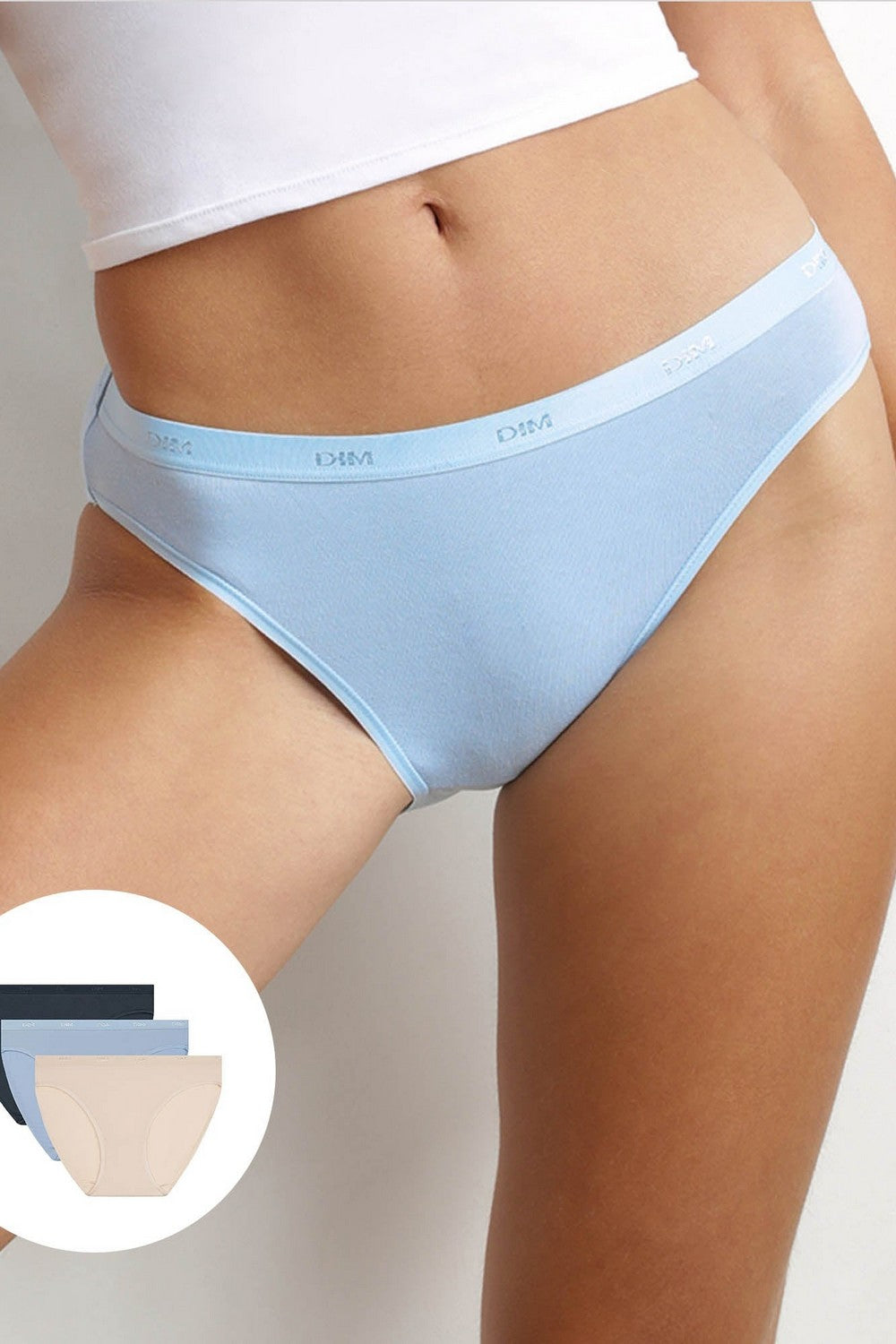 Хлопковые слипы 4H00 Les Pockets EcoDim (3 шт.) beige/bleu/gris