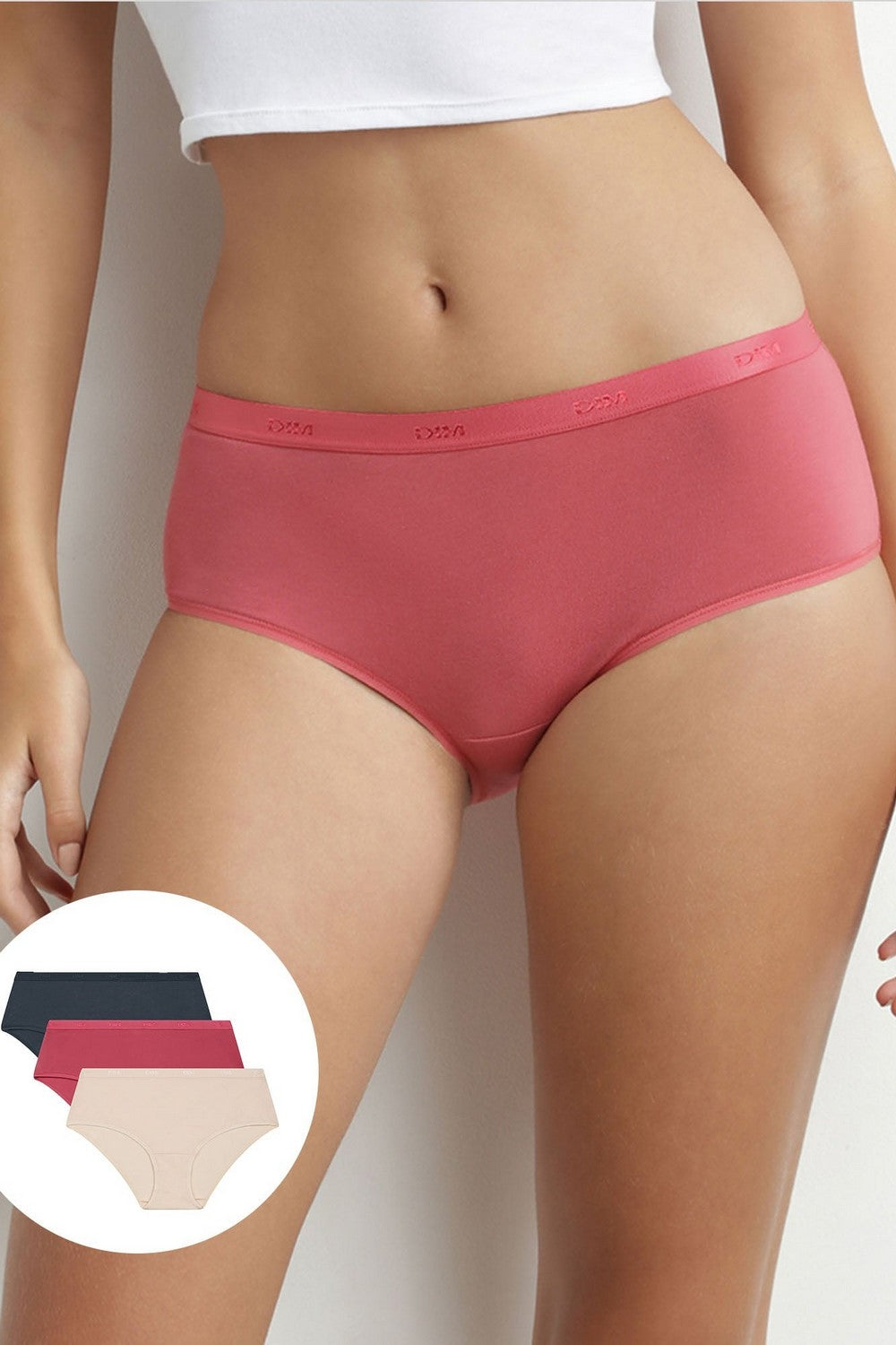 Бавовняні шортики 4H01 Les Pockets EcoDim (3 шт.) beige/silky/gris