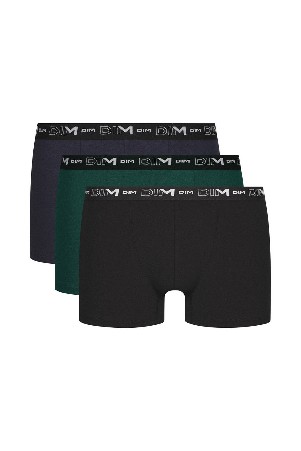 Мужские трусы шорты 6596 MPK (3 шт.) noir/vert/bleu