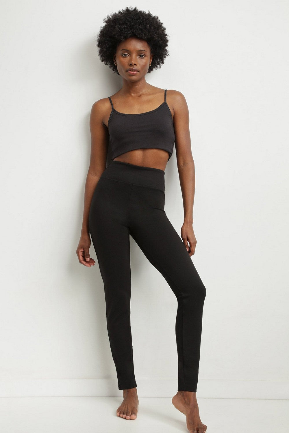 Леггинсы из вискозы D07ZV black