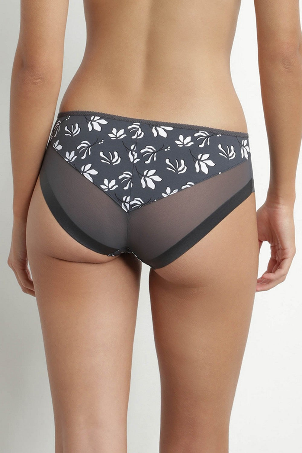 Трусики сліпи з мікросіткою D0A63 Generous urban bloom