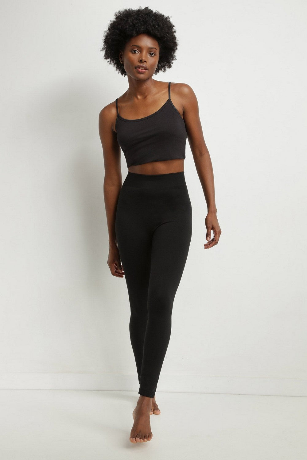 Термолеггинсы с флисовой подкладкой D0D6E black