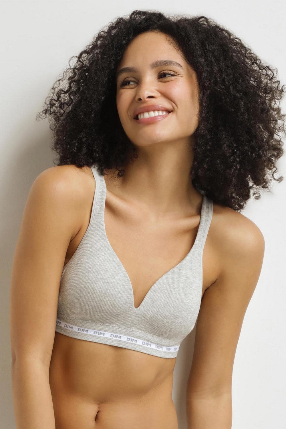 Бра-топ в рубчик D0DCP Icons gris chine