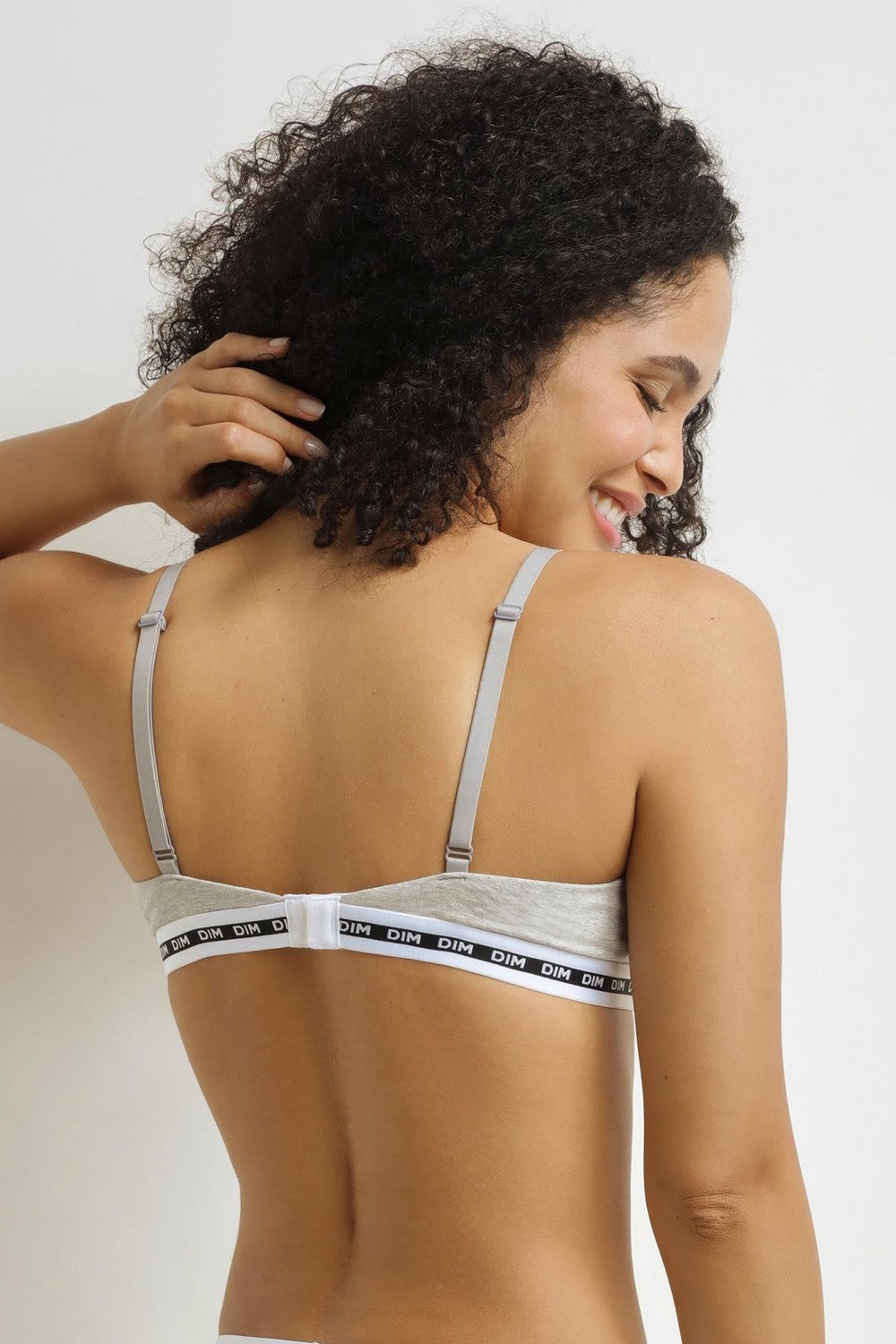 Мягкий бралет с логтипом D0DD7 Icons gris chine