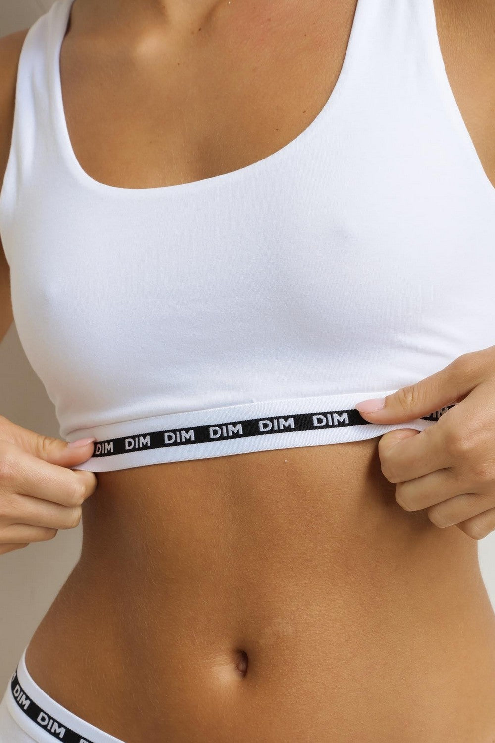 Бра-топ с логотипом бренда D0DD8 Icons white