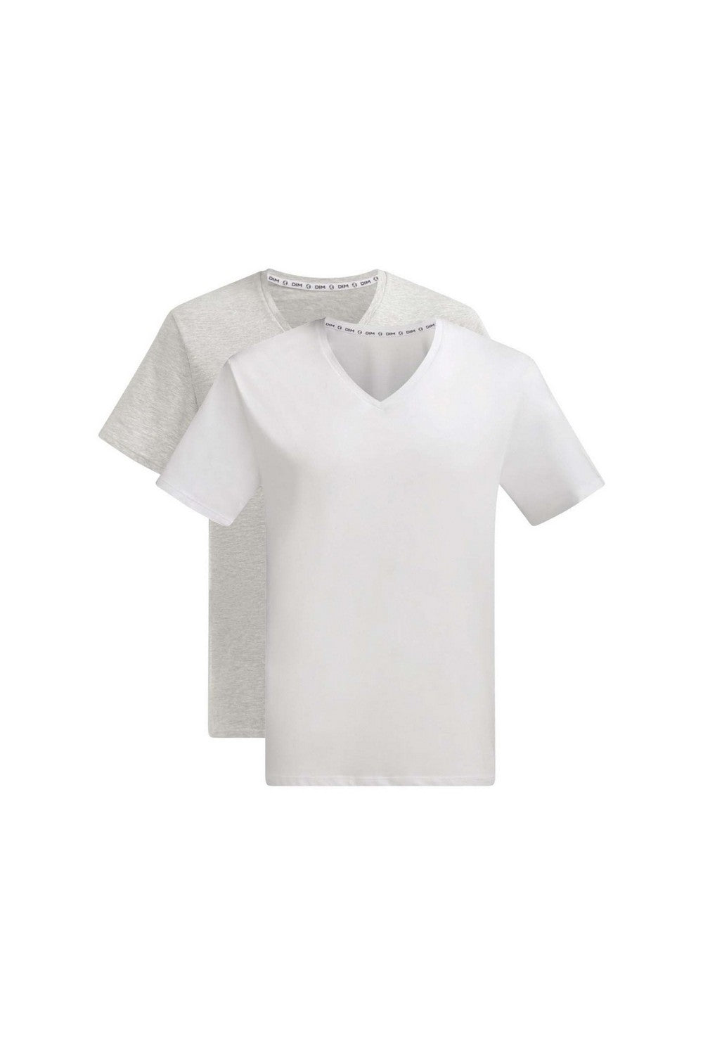 Хлопковая мужская футболка D0DI5 Good (2 шт.) blanc/gris