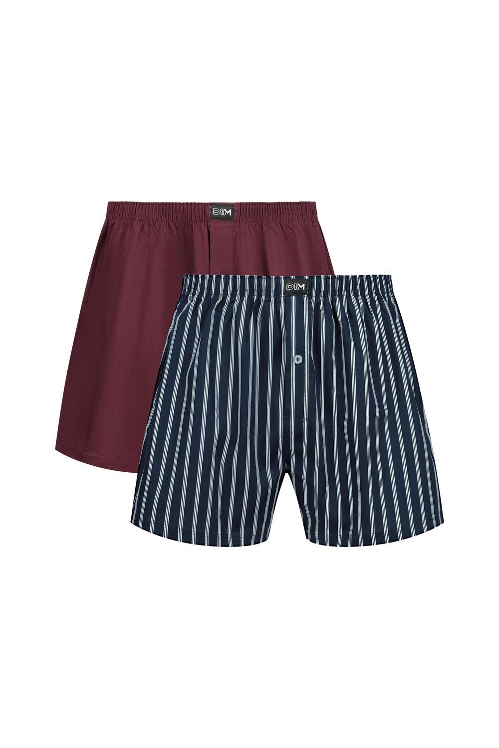 Чоловічі боксери з бавовни D0DXY (2 шт.) rayures/rouge