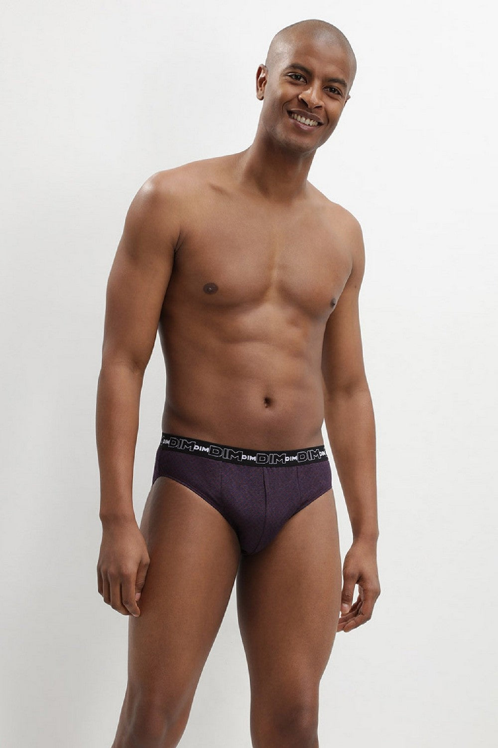 Мужские трусы слип из хлопка D6638 (3 шт.) carr./noir/pois