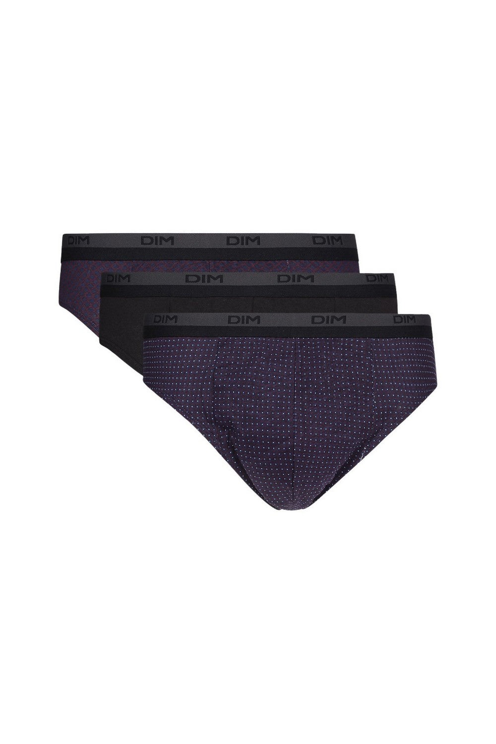 Чоловічі труси сліпи з бавовни D6638 (3 шт.) carr./noir/pois