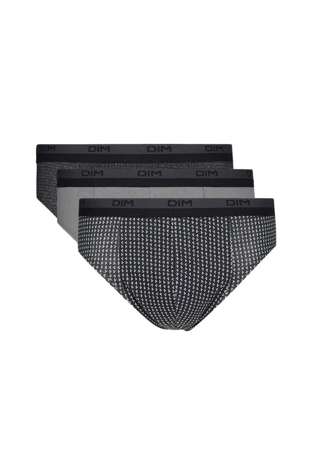 Мужские трусы слип из хлопка D6638 (3 шт.) cube/gris/tiss