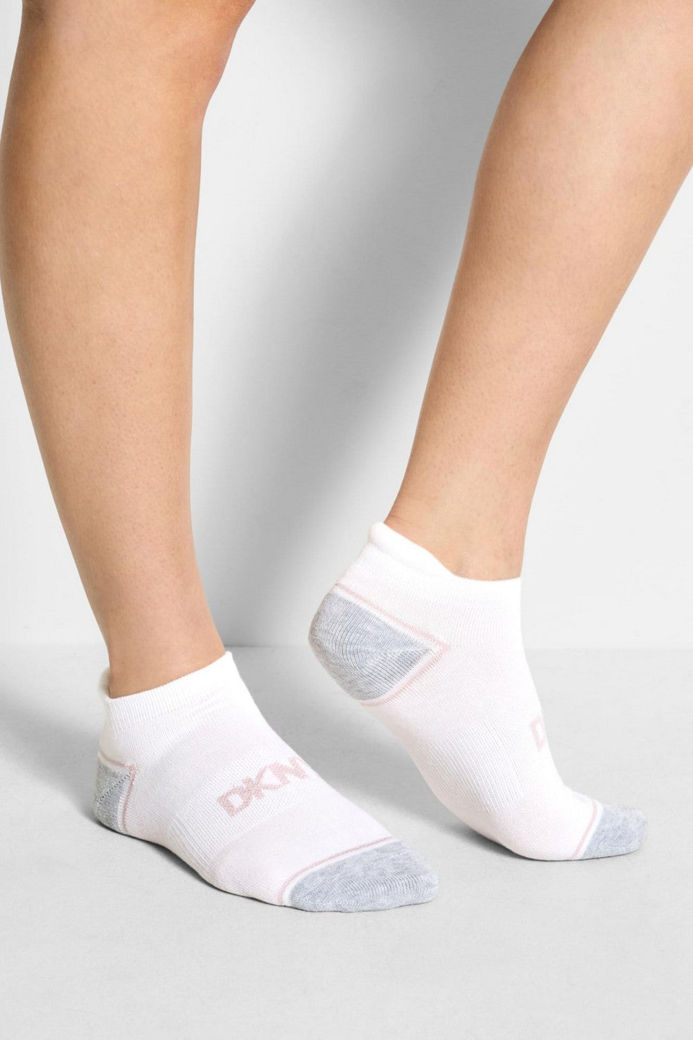 Набір низьких шкарпеток 501749224 (8 пар) white/gray DKNY