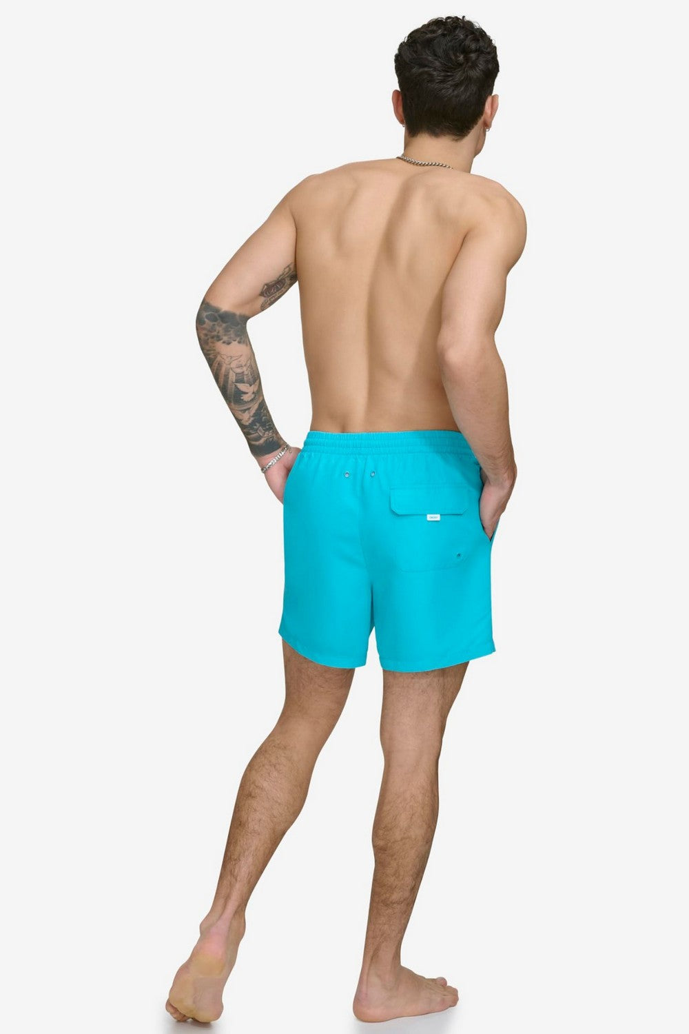 Чоловічі шорти для плавання 85201546 turquoise DKNY спина