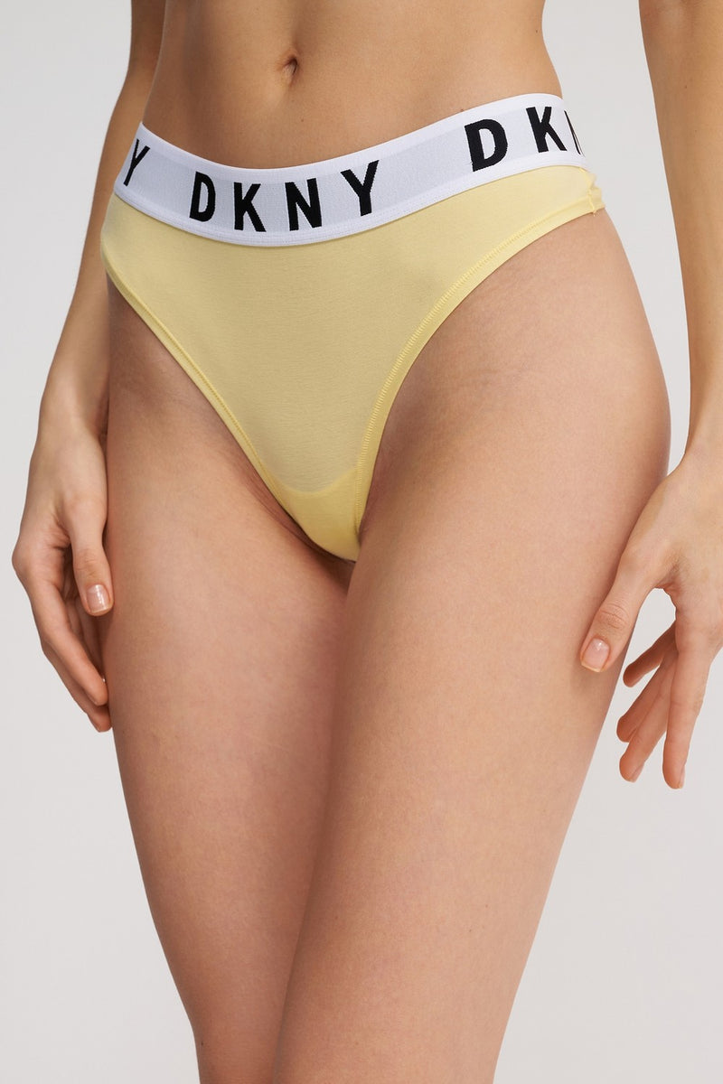 Трусики стринг с логотипом DK4529 mellow yellow