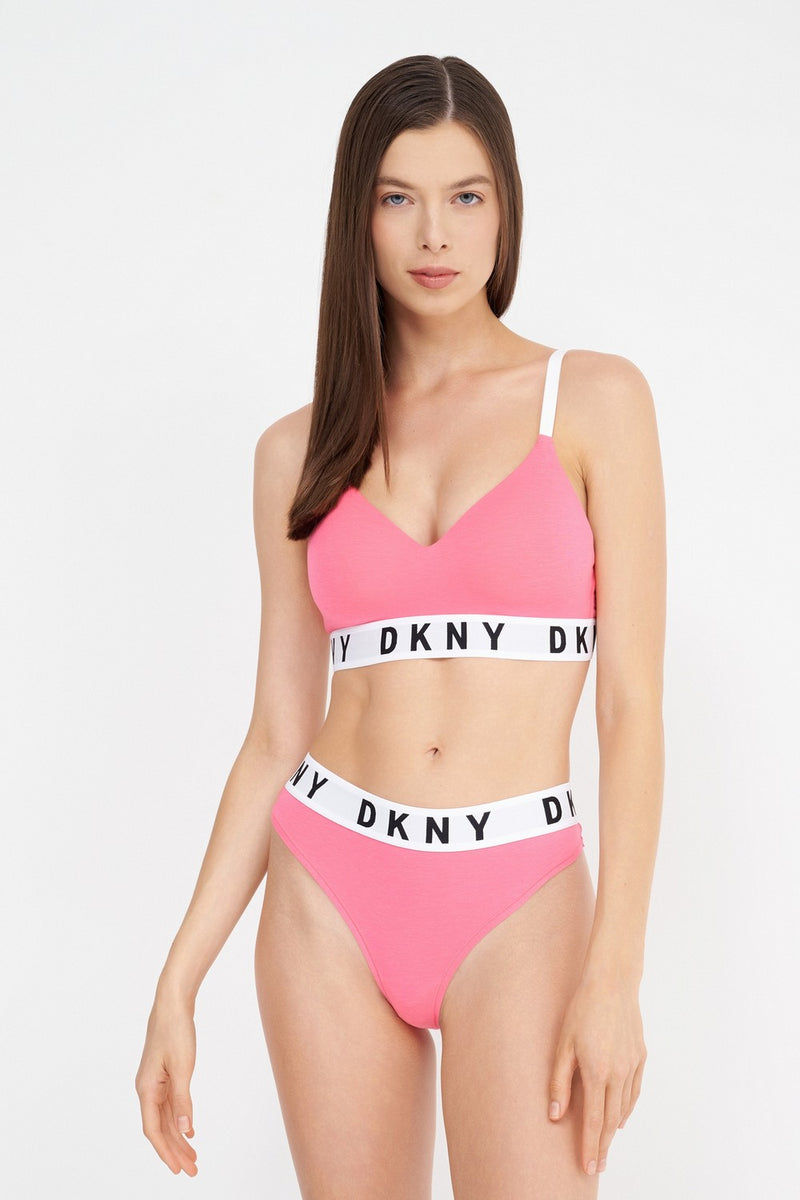 Трусики стринг с логотипом DK4529 pink taffy