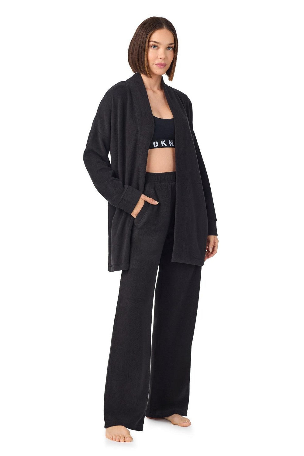 Домашний комплект с кардиганом YI00066 black