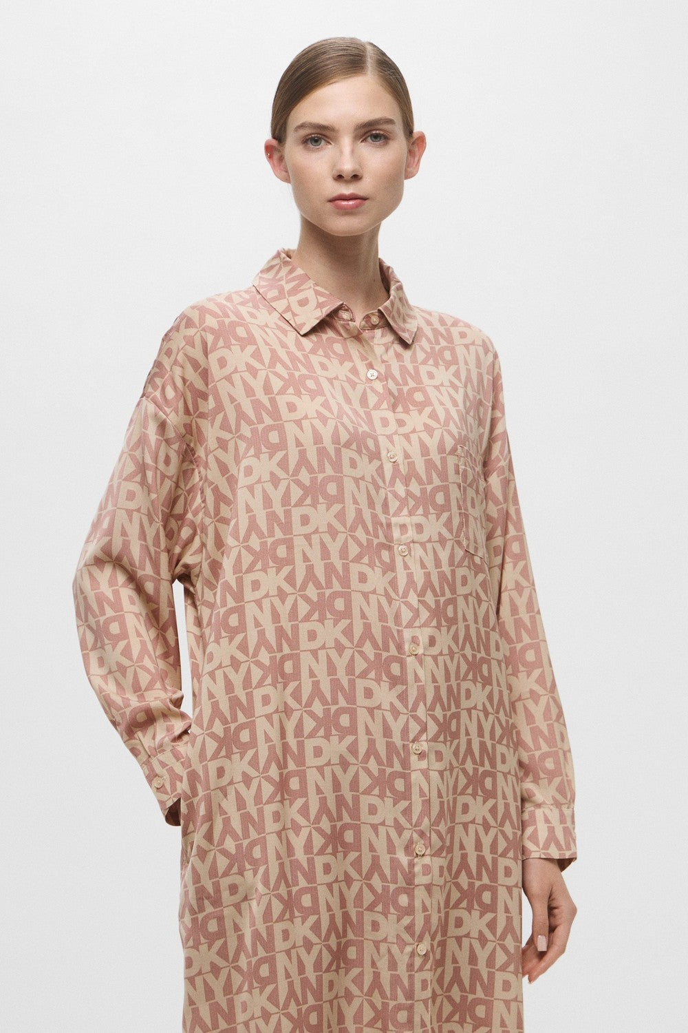 Нічна сорочка з логотипом YI20061 cream/pt