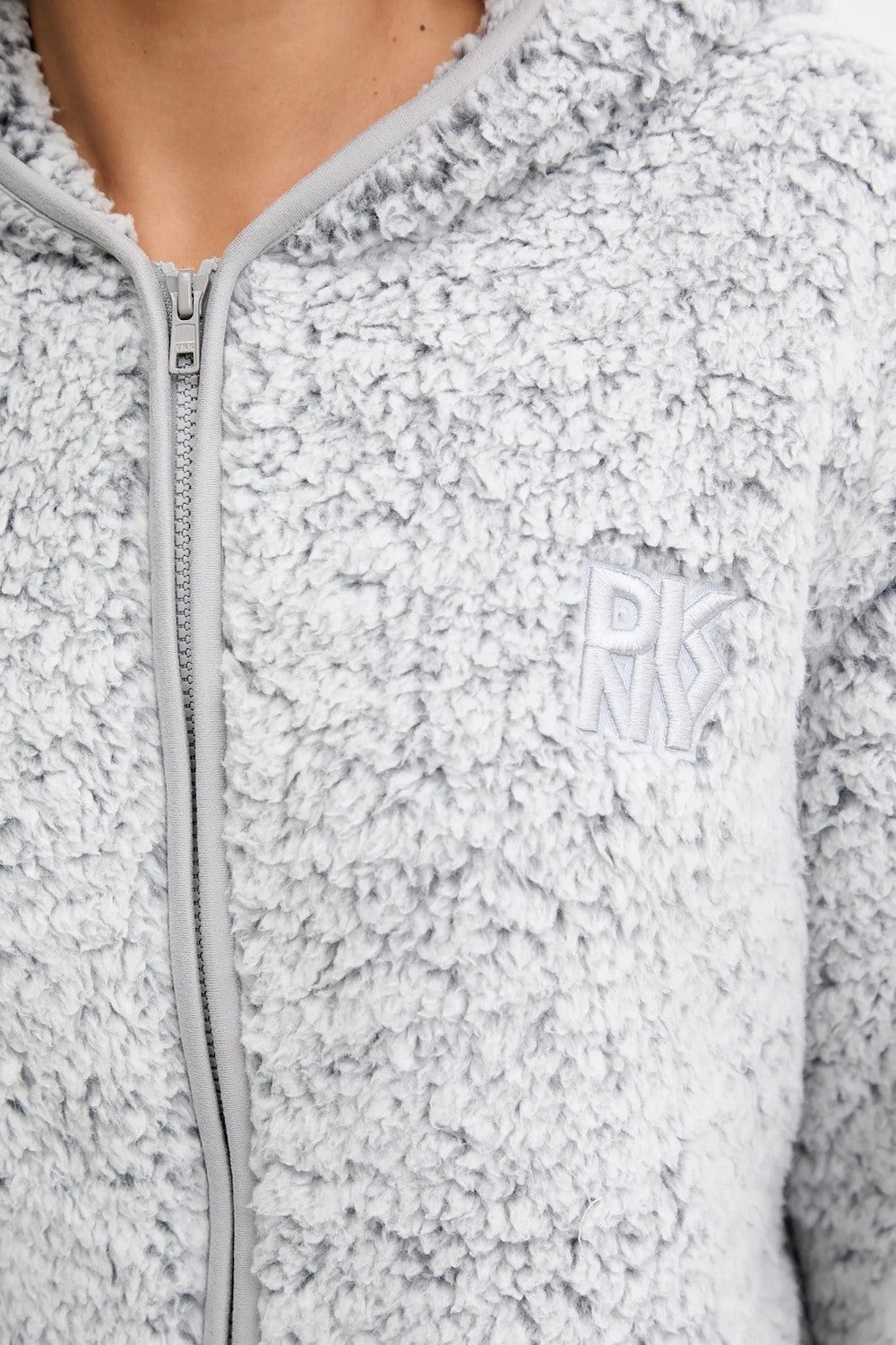 Халат на молнии YI20065 light grey