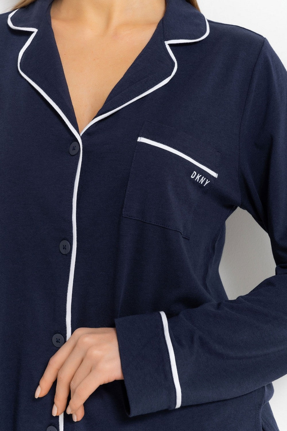 Піжама з контрастним кантом YI2719259/400 navy