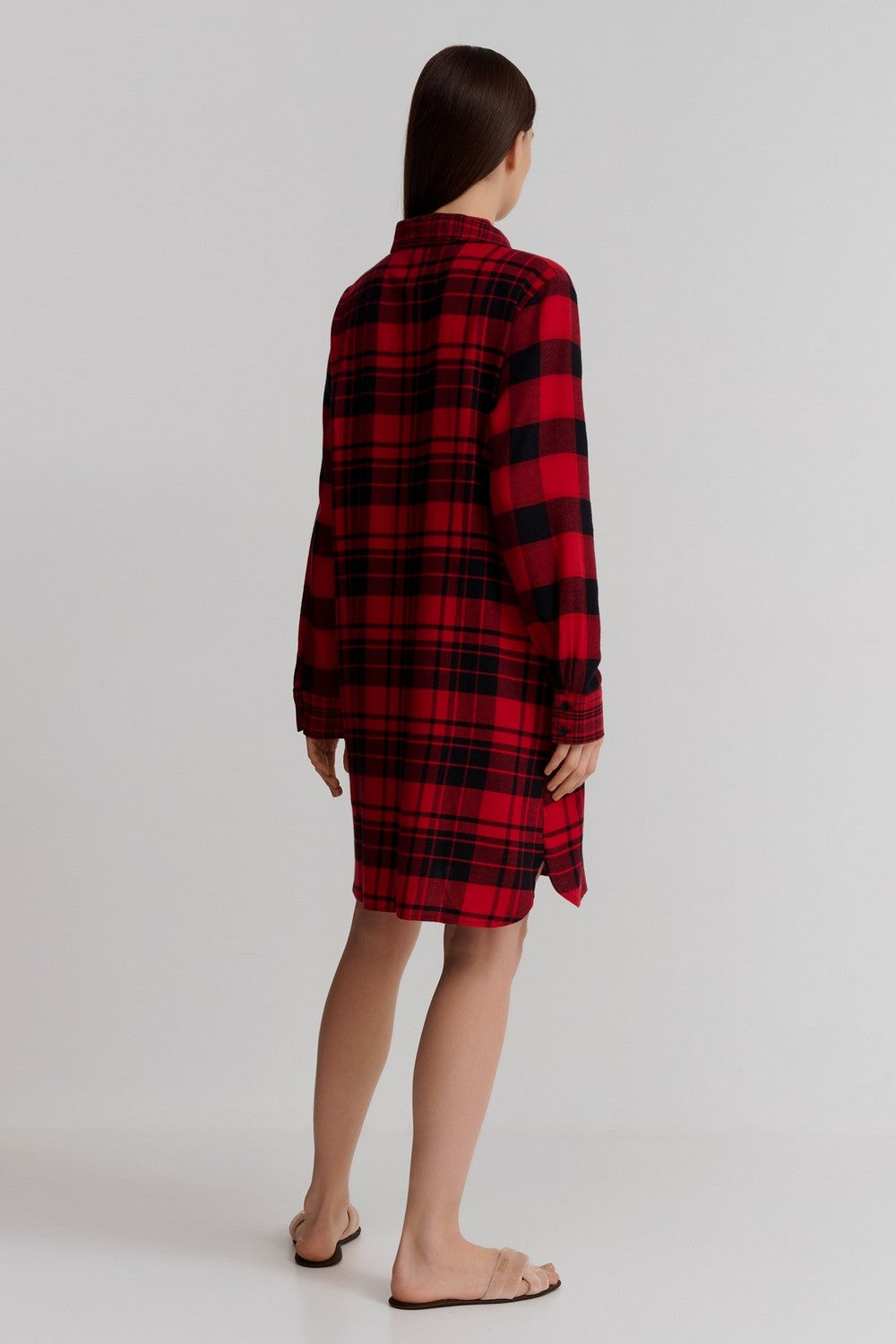 Домашня сукня-сорочка YI30021 red