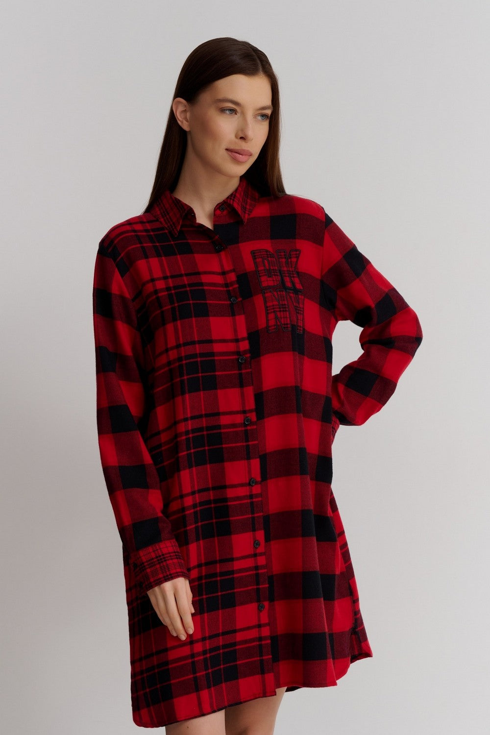 Домашня сукня-сорочка YI30021 red