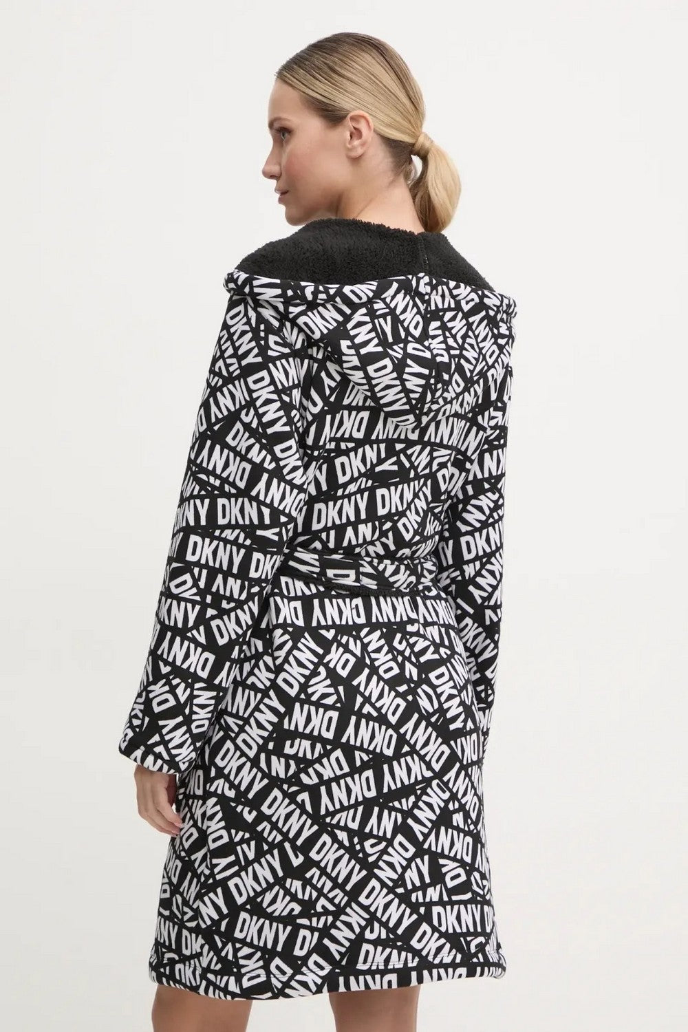 Халат с капюшоном YI30027 black