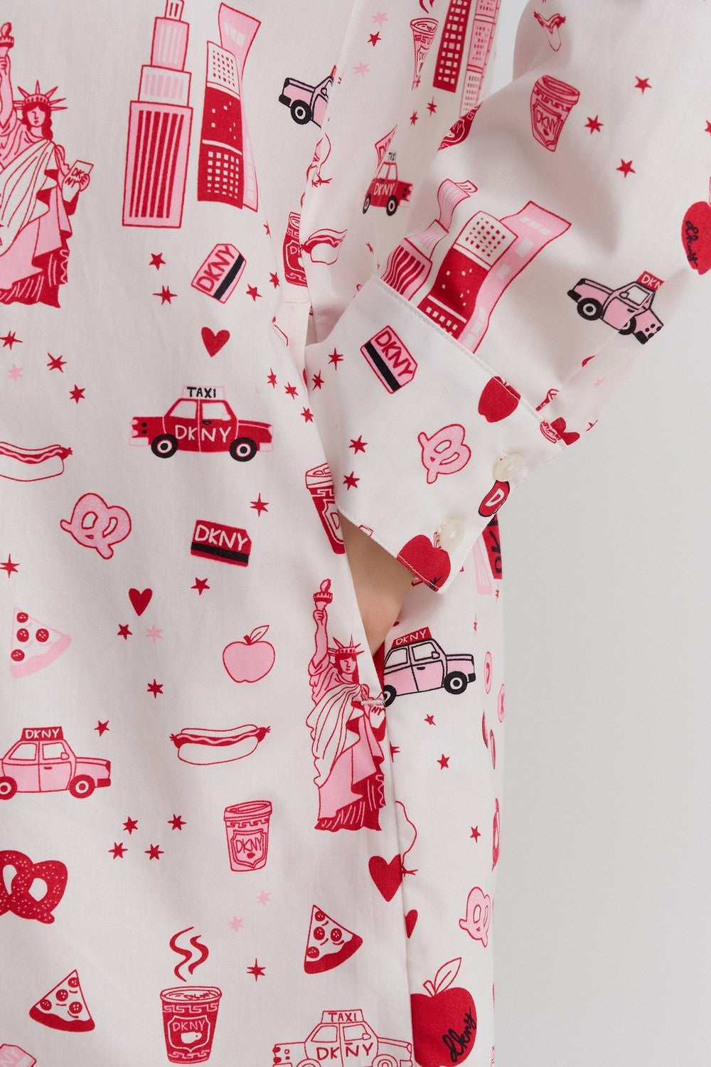 Домашнее платье с принтом YI30037 off white